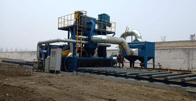 鋼板拋丸打砂機，鋼板噴砂打沙機